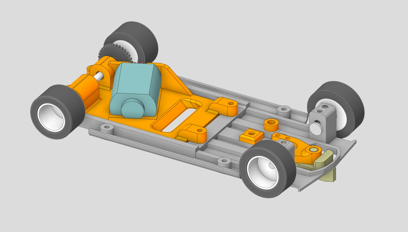 3D-Chassis für BRM - SlotCars